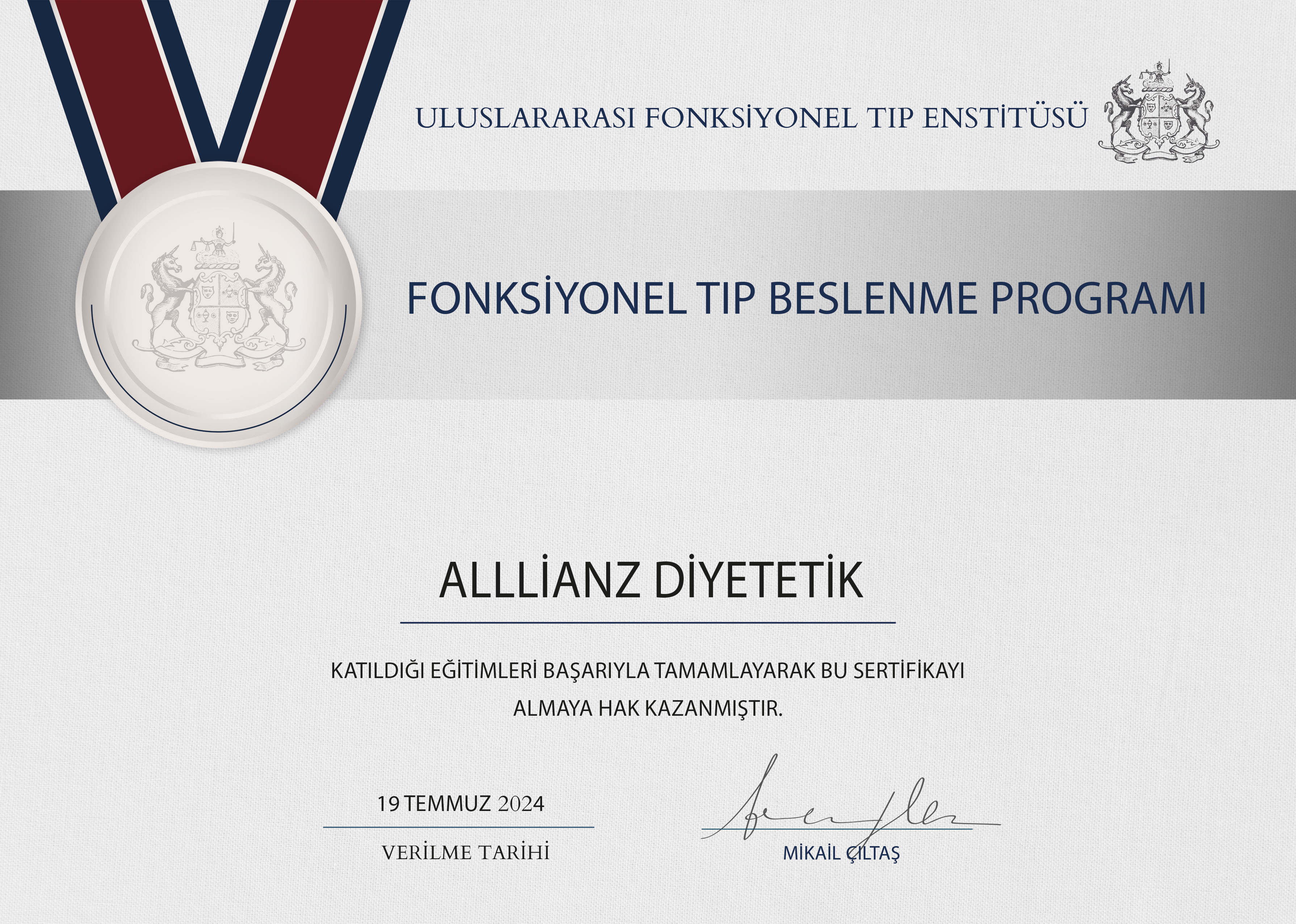 Fonksiyonel Tıp Beslenme Programı